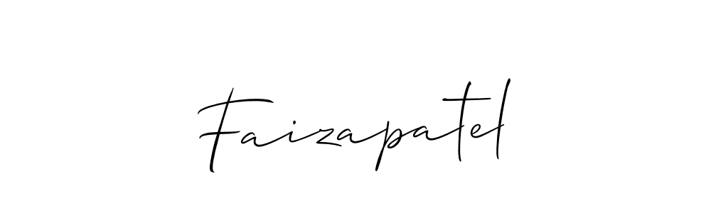 It looks lik you need a new signature style for name Faizapatel. Design unique handwritten (Allison_Script) signature with our free signature maker in just a few clicks. Faizapatel signature style 2 images and pictures png