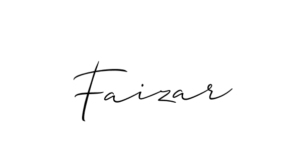 How to make Faizar name signature. Use Allison_Script style for creating short signs online. This is the latest handwritten sign. Faizar signature style 2 images and pictures png
