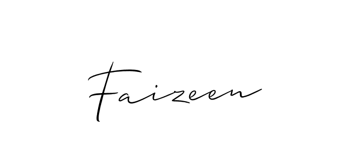 It looks lik you need a new signature style for name Faizeen. Design unique handwritten (Allison_Script) signature with our free signature maker in just a few clicks. Faizeen signature style 2 images and pictures png
