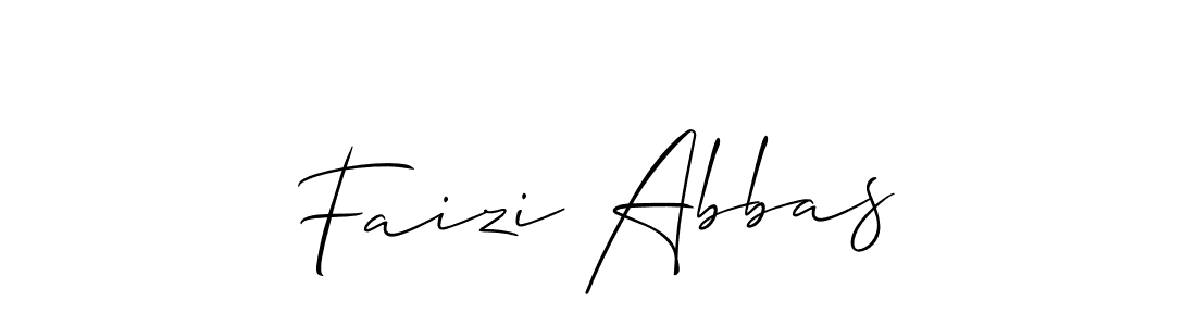 Design your own signature with our free online signature maker. With this signature software, you can create a handwritten (Allison_Script) signature for name Faizi Abbas. Faizi Abbas signature style 2 images and pictures png