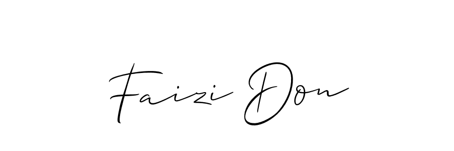 It looks lik you need a new signature style for name Faizi Don. Design unique handwritten (Allison_Script) signature with our free signature maker in just a few clicks. Faizi Don signature style 2 images and pictures png