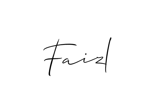 Also You can easily find your signature by using the search form. We will create Faizl name handwritten signature images for you free of cost using Allison_Script sign style. Faizl signature style 2 images and pictures png