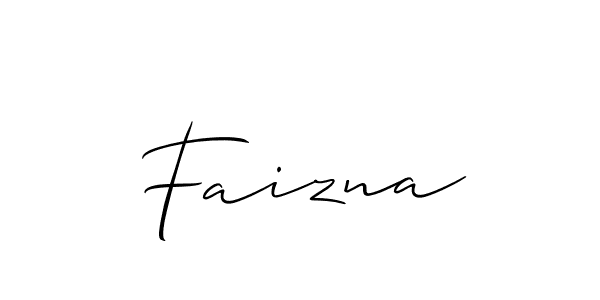 Best and Professional Signature Style for Faizna. Allison_Script Best Signature Style Collection. Faizna signature style 2 images and pictures png