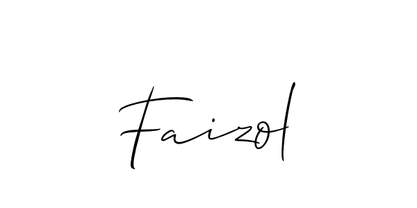 You should practise on your own different ways (Allison_Script) to write your name (Faizol) in signature. don't let someone else do it for you. Faizol signature style 2 images and pictures png