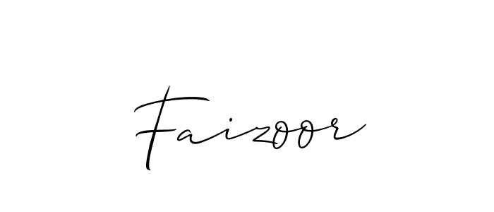 It looks lik you need a new signature style for name Faizoor. Design unique handwritten (Allison_Script) signature with our free signature maker in just a few clicks. Faizoor signature style 2 images and pictures png