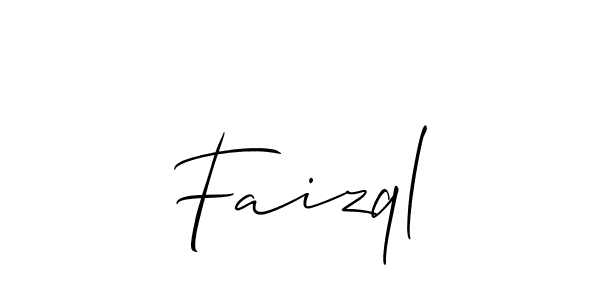 Design your own signature with our free online signature maker. With this signature software, you can create a handwritten (Allison_Script) signature for name Faizql. Faizql signature style 2 images and pictures png