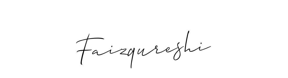 Make a beautiful signature design for name Faizqureshi. With this signature (Allison_Script) style, you can create a handwritten signature for free. Faizqureshi signature style 2 images and pictures png