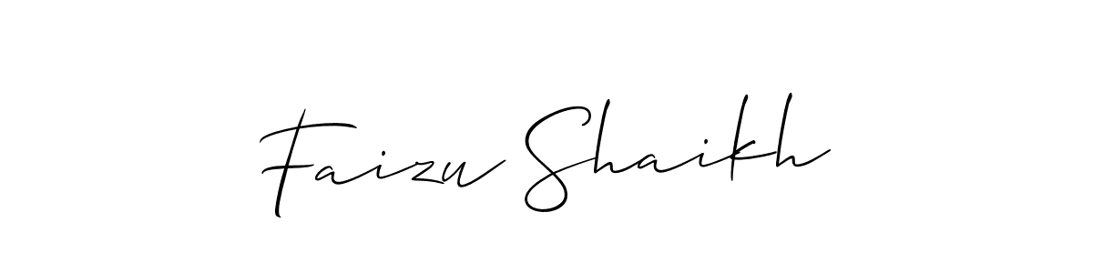 Faizu Shaikh stylish signature style. Best Handwritten Sign (Allison_Script) for my name. Handwritten Signature Collection Ideas for my name Faizu Shaikh. Faizu Shaikh signature style 2 images and pictures png