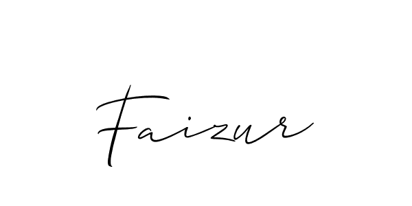 Make a beautiful signature design for name Faizur. With this signature (Allison_Script) style, you can create a handwritten signature for free. Faizur signature style 2 images and pictures png