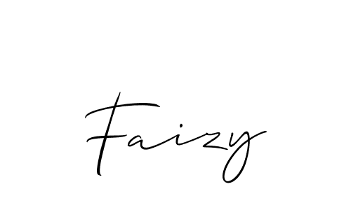 Make a beautiful signature design for name Faizy. With this signature (Allison_Script) style, you can create a handwritten signature for free. Faizy signature style 2 images and pictures png