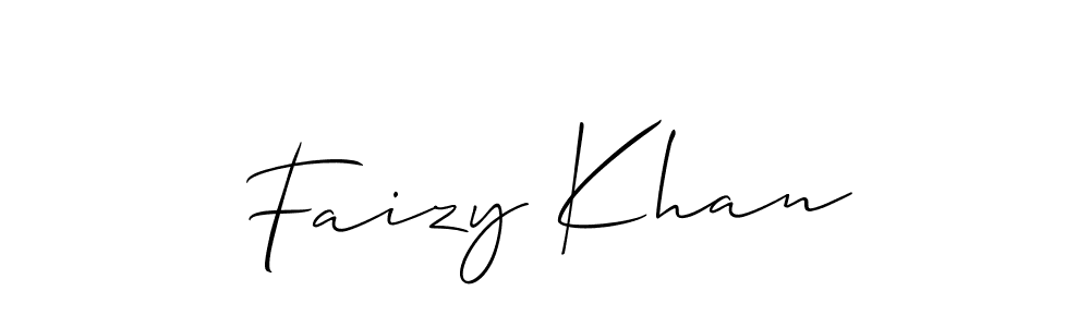 Allison_Script is a professional signature style that is perfect for those who want to add a touch of class to their signature. It is also a great choice for those who want to make their signature more unique. Get Faizy Khan name to fancy signature for free. Faizy Khan signature style 2 images and pictures png
