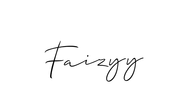 You should practise on your own different ways (Allison_Script) to write your name (Faizyy) in signature. don't let someone else do it for you. Faizyy signature style 2 images and pictures png