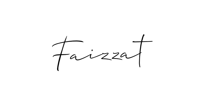 if you are searching for the best signature style for your name Faizzat. so please give up your signature search. here we have designed multiple signature styles  using Allison_Script. Faizzat signature style 2 images and pictures png