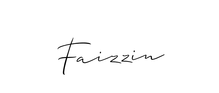 if you are searching for the best signature style for your name Faizzin. so please give up your signature search. here we have designed multiple signature styles  using Allison_Script. Faizzin signature style 2 images and pictures png
