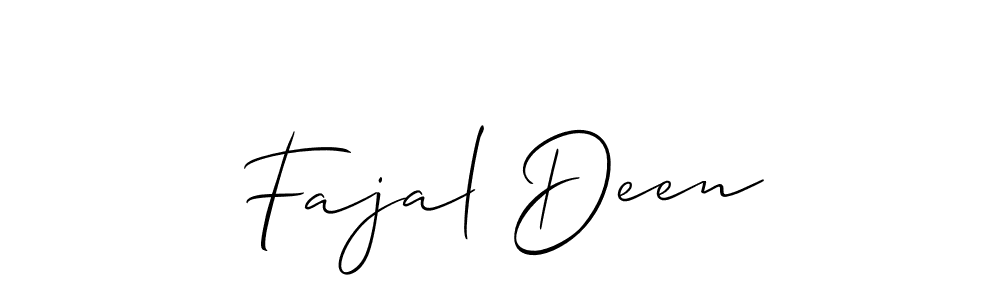 Make a beautiful signature design for name Fajal Deen. Use this online signature maker to create a handwritten signature for free. Fajal Deen signature style 2 images and pictures png