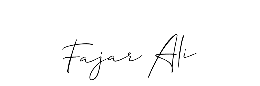 Design your own signature with our free online signature maker. With this signature software, you can create a handwritten (Allison_Script) signature for name Fajar Ali. Fajar Ali signature style 2 images and pictures png