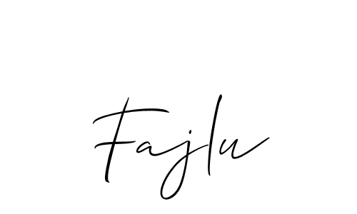 Create a beautiful signature design for name Fajlu. With this signature (Allison_Script) fonts, you can make a handwritten signature for free. Fajlu signature style 2 images and pictures png