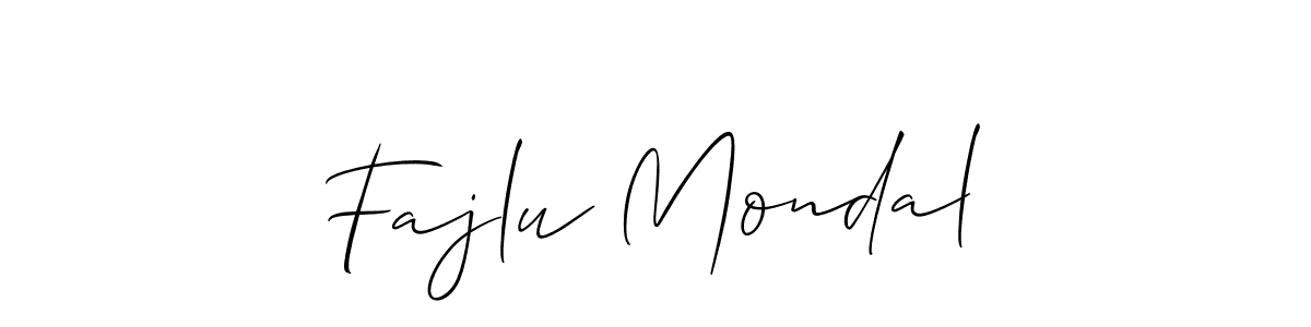 How to make Fajlu Mondal signature? Allison_Script is a professional autograph style. Create handwritten signature for Fajlu Mondal name. Fajlu Mondal signature style 2 images and pictures png