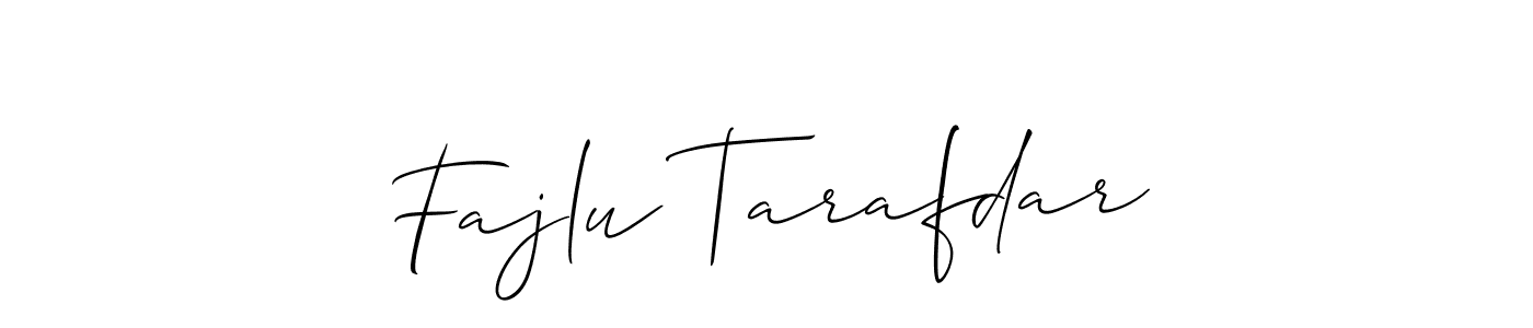 Allison_Script is a professional signature style that is perfect for those who want to add a touch of class to their signature. It is also a great choice for those who want to make their signature more unique. Get Fajlu Tarafdar name to fancy signature for free. Fajlu Tarafdar signature style 2 images and pictures png