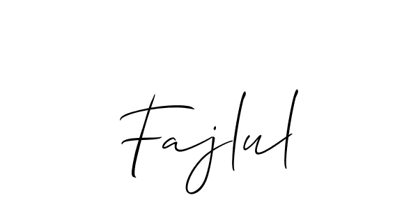 if you are searching for the best signature style for your name Fajlul. so please give up your signature search. here we have designed multiple signature styles  using Allison_Script. Fajlul signature style 2 images and pictures png