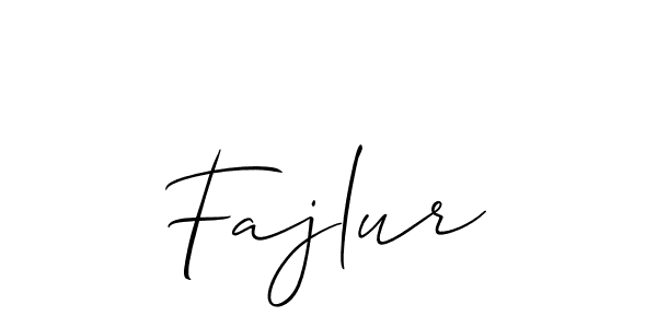 How to Draw Fajlur signature style? Allison_Script is a latest design signature styles for name Fajlur. Fajlur signature style 2 images and pictures png