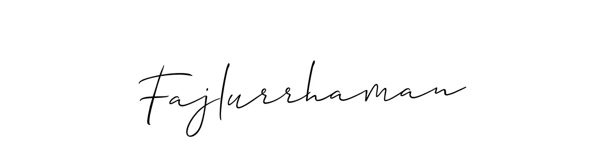 How to make Fajlurrhaman signature? Allison_Script is a professional autograph style. Create handwritten signature for Fajlurrhaman name. Fajlurrhaman signature style 2 images and pictures png