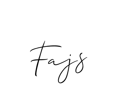 You should practise on your own different ways (Allison_Script) to write your name (Fajs) in signature. don't let someone else do it for you. Fajs signature style 2 images and pictures png