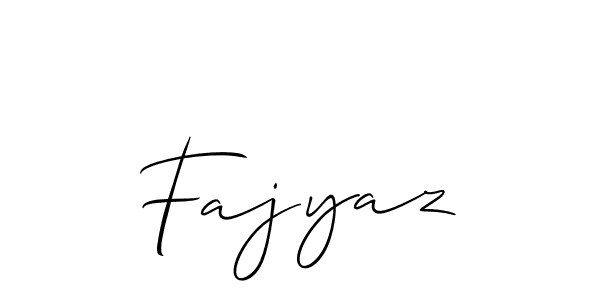 You should practise on your own different ways (Allison_Script) to write your name (Fajyaz) in signature. don't let someone else do it for you. Fajyaz signature style 2 images and pictures png