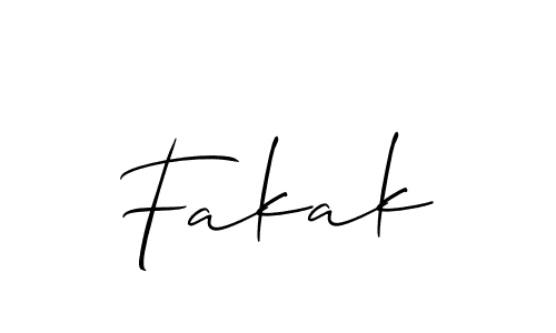 Create a beautiful signature design for name Fakak. With this signature (Allison_Script) fonts, you can make a handwritten signature for free. Fakak signature style 2 images and pictures png