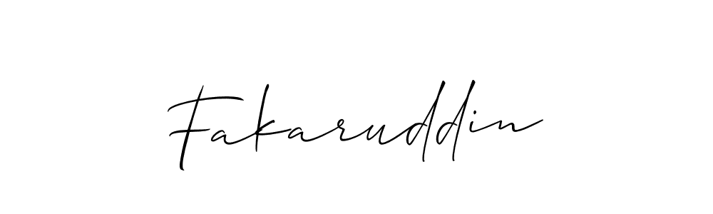 Make a beautiful signature design for name Fakaruddin. With this signature (Allison_Script) style, you can create a handwritten signature for free. Fakaruddin signature style 2 images and pictures png