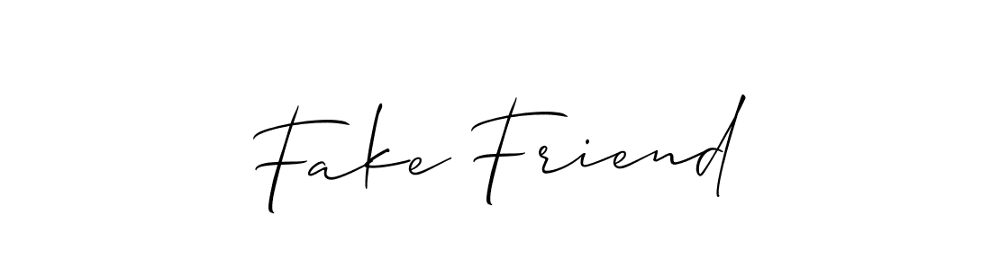 How to Draw Fake Friend signature style? Allison_Script is a latest design signature styles for name Fake Friend. Fake Friend signature style 2 images and pictures png