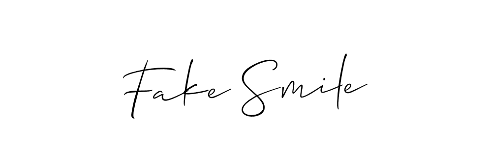 if you are searching for the best signature style for your name Fake Smile. so please give up your signature search. here we have designed multiple signature styles  using Allison_Script. Fake Smile signature style 2 images and pictures png
