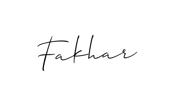 Make a short Fakhar signature style. Manage your documents anywhere anytime using Allison_Script. Create and add eSignatures, submit forms, share and send files easily. Fakhar signature style 2 images and pictures png
