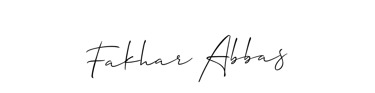 Similarly Allison_Script is the best handwritten signature design. Signature creator online .You can use it as an online autograph creator for name Fakhar Abbas. Fakhar Abbas signature style 2 images and pictures png