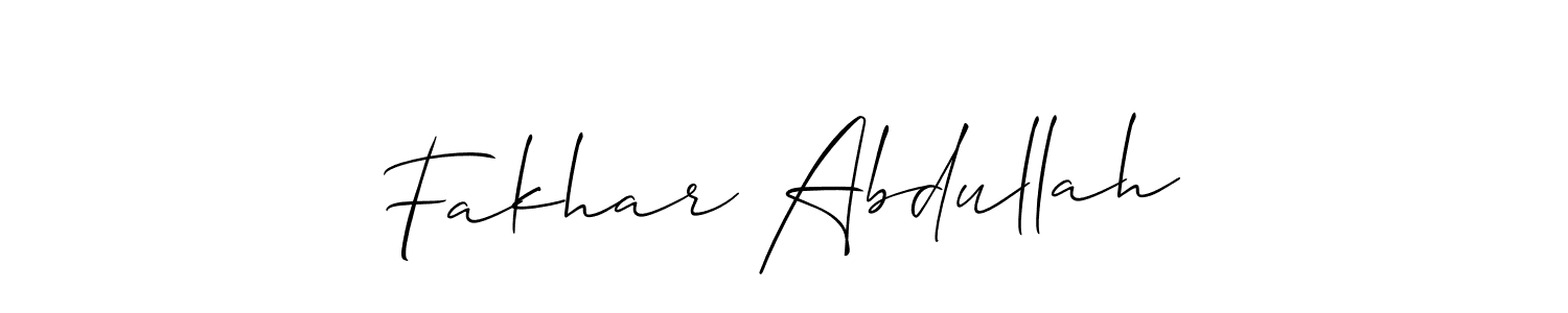 Make a beautiful signature design for name Fakhar Abdullah. Use this online signature maker to create a handwritten signature for free. Fakhar Abdullah signature style 2 images and pictures png