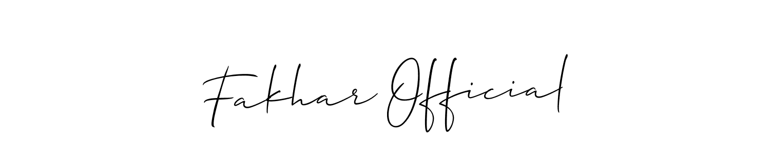 You can use this online signature creator to create a handwritten signature for the name Fakhar Official. This is the best online autograph maker. Fakhar Official signature style 2 images and pictures png