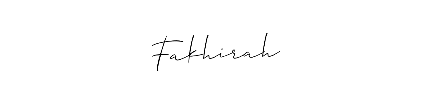 You can use this online signature creator to create a handwritten signature for the name Fakhirah ♥️. This is the best online autograph maker. Fakhirah ♥️ signature style 2 images and pictures png