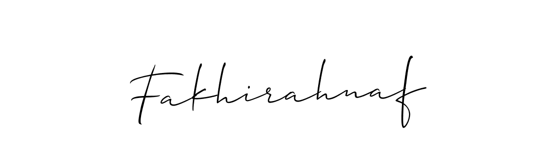 Also You can easily find your signature by using the search form. We will create Fakhirahnaf name handwritten signature images for you free of cost using Allison_Script sign style. Fakhirahnaf signature style 2 images and pictures png