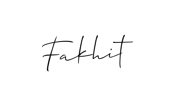 Allison_Script is a professional signature style that is perfect for those who want to add a touch of class to their signature. It is also a great choice for those who want to make their signature more unique. Get Fakhit name to fancy signature for free. Fakhit signature style 2 images and pictures png