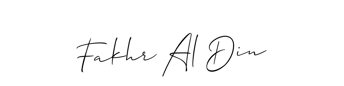 Best and Professional Signature Style for Fakhr Al Din. Allison_Script Best Signature Style Collection. Fakhr Al Din signature style 2 images and pictures png