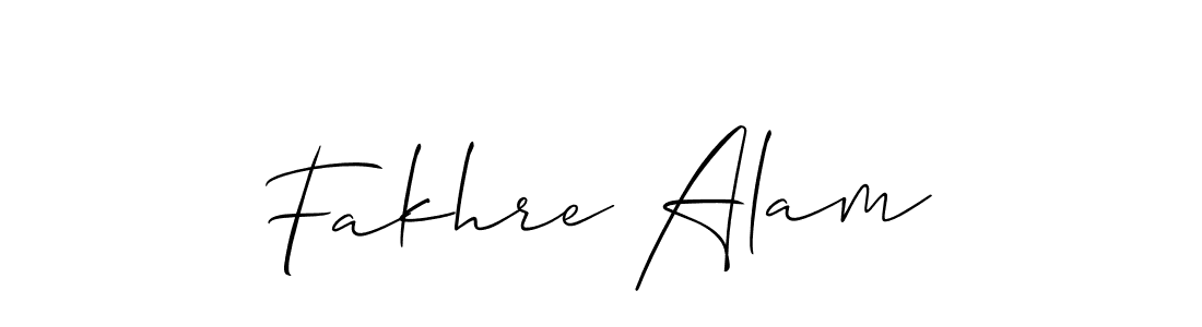 Make a short Fakhre Alam signature style. Manage your documents anywhere anytime using Allison_Script. Create and add eSignatures, submit forms, share and send files easily. Fakhre Alam signature style 2 images and pictures png