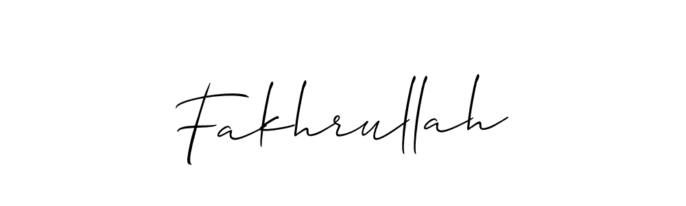 Fakhrullah stylish signature style. Best Handwritten Sign (Allison_Script) for my name. Handwritten Signature Collection Ideas for my name Fakhrullah. Fakhrullah signature style 2 images and pictures png