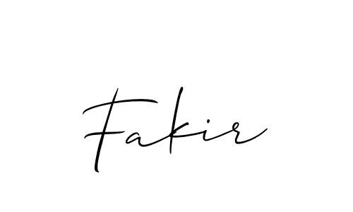 Use a signature maker to create a handwritten signature online. With this signature software, you can design (Allison_Script) your own signature for name Fakir. Fakir signature style 2 images and pictures png