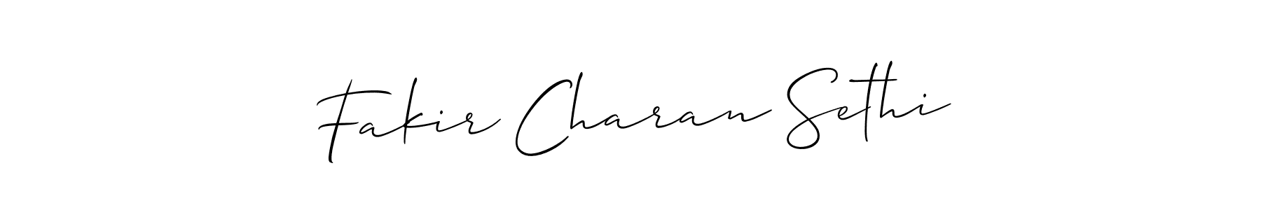 Make a beautiful signature design for name Fakir Charan Sethi. Use this online signature maker to create a handwritten signature for free. Fakir Charan Sethi signature style 2 images and pictures png