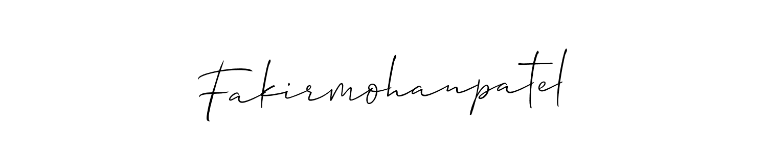 Use a signature maker to create a handwritten signature online. With this signature software, you can design (Allison_Script) your own signature for name Fakirmohanpatel. Fakirmohanpatel signature style 2 images and pictures png