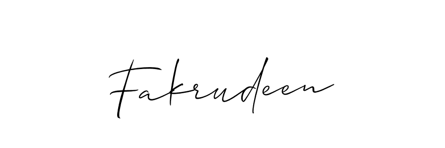 Fakrudeen stylish signature style. Best Handwritten Sign (Allison_Script) for my name. Handwritten Signature Collection Ideas for my name Fakrudeen. Fakrudeen signature style 2 images and pictures png
