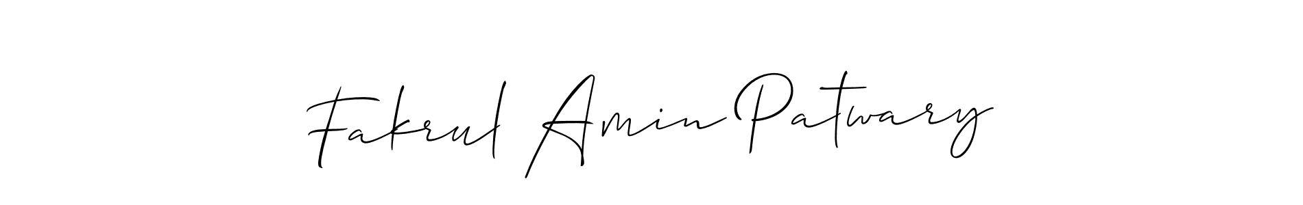 if you are searching for the best signature style for your name Fakrul Amin Patwary. so please give up your signature search. here we have designed multiple signature styles  using Allison_Script. Fakrul Amin Patwary signature style 2 images and pictures png