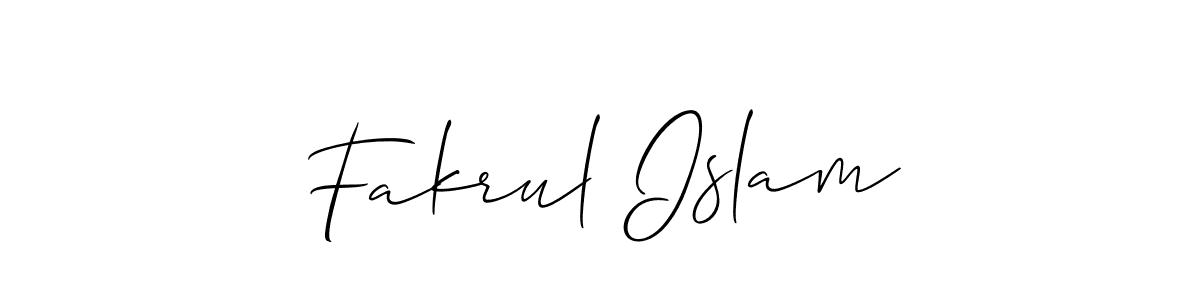 Allison_Script is a professional signature style that is perfect for those who want to add a touch of class to their signature. It is also a great choice for those who want to make their signature more unique. Get Fakrul Islam name to fancy signature for free. Fakrul Islam signature style 2 images and pictures png