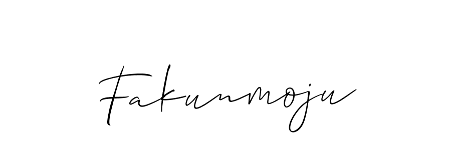 How to make Fakunmoju name signature. Use Allison_Script style for creating short signs online. This is the latest handwritten sign. Fakunmoju signature style 2 images and pictures png