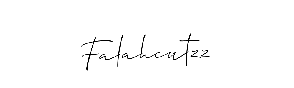 How to Draw Falahcutzz signature style? Allison_Script is a latest design signature styles for name Falahcutzz. Falahcutzz signature style 2 images and pictures png